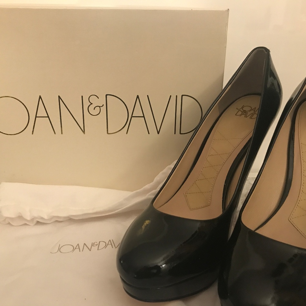 JOAN&DAVID FLIPP Black Patent Leather
